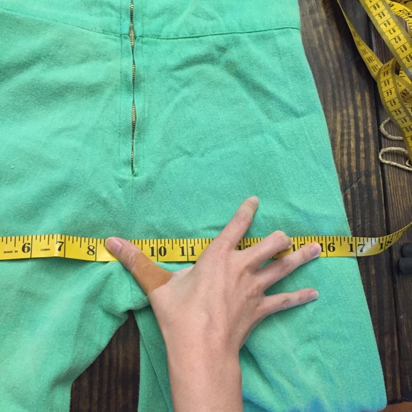 Vintage green bell bottom overalls coveralls XXS - Picture 9 of 16